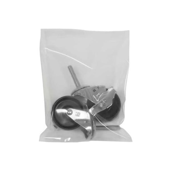 Box Packaging Flat Poly Bags, 10"W x 12"L, 8 Mil, Clear, 500/Pack PB8803 - main